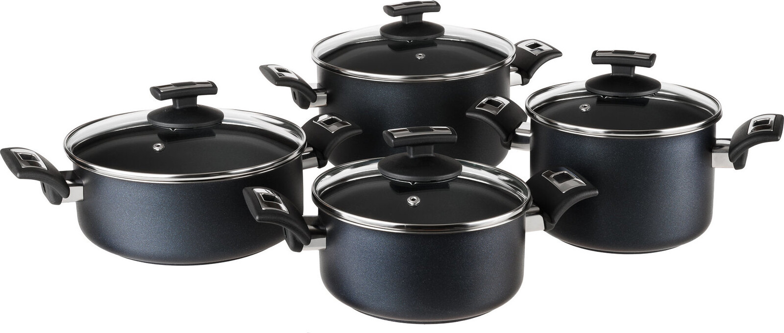 KOLIMAX COMFORT BLACK Sada nádobí 8 ks