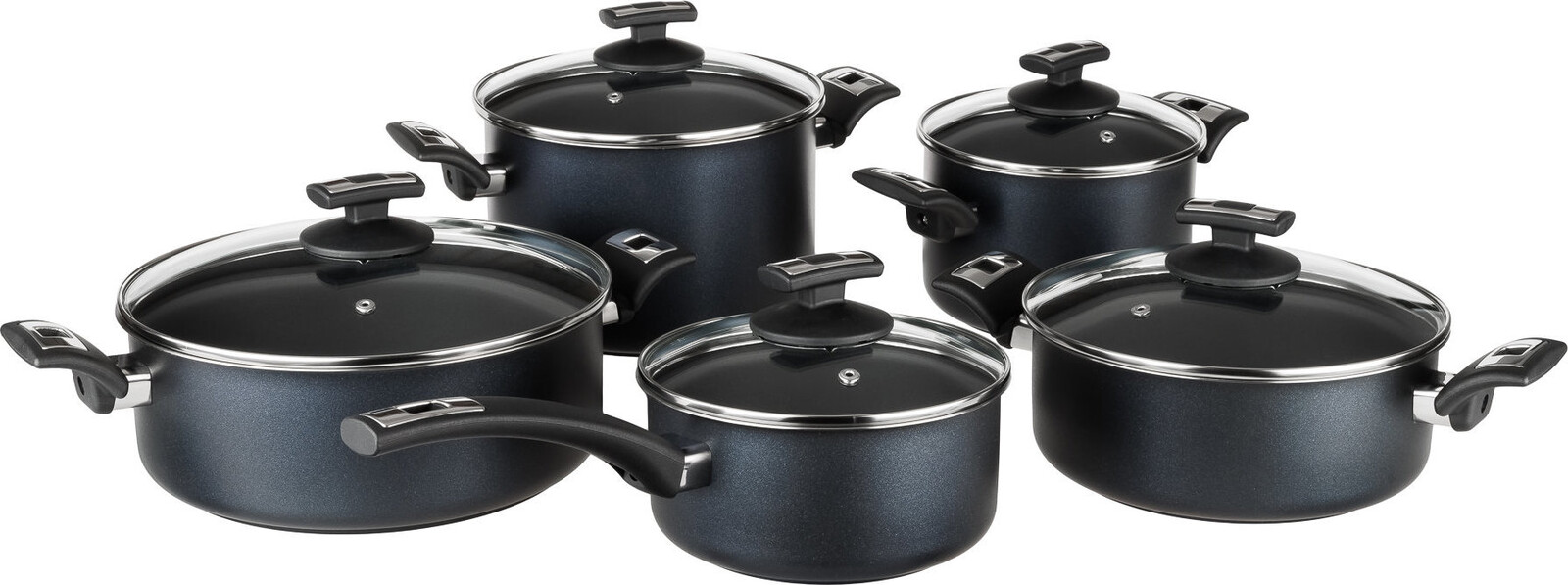 KOLIMAX COMFORT BLACK Sada nádobí 10 ks