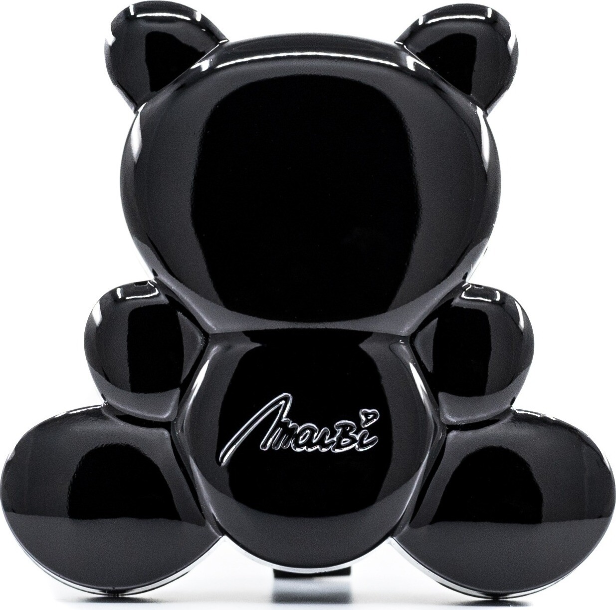 MaiBi Glossy Black medvídek - Vonný šperk do auta