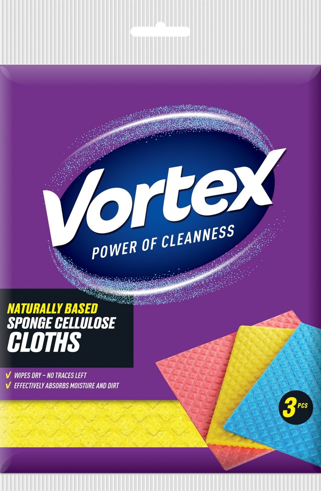 VORTEX hubková handrička z prírodného materiálu 3 ks