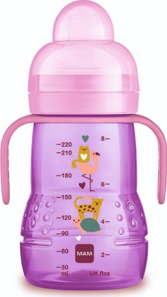 MAM TRAINER 4m+ 220 ml Ružová
