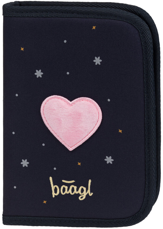 BAAGL Školní penál jednopatrový Unicorn Gold