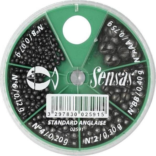 Sensas Sada bročkov Standard Waggler Box 0,07 – 0,75 g