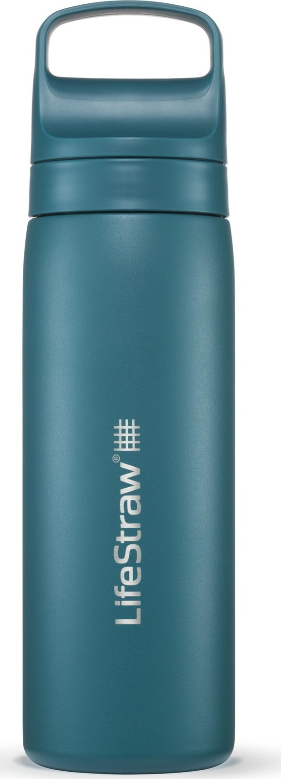 LifeStraw Go 2.0 nerezová filtrační láhev na vodu, 18 oz, lagunová tyrkysová
