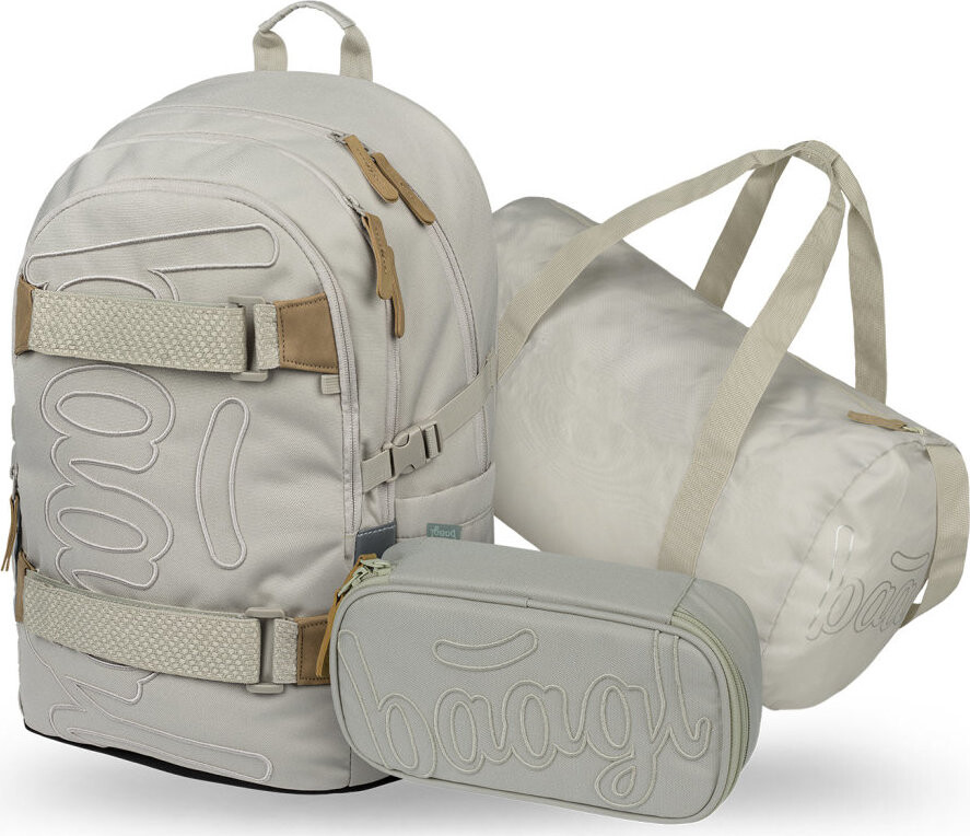 BAAGL SADA 3 Skate Mist: batoh, peračník, športová taška GRS