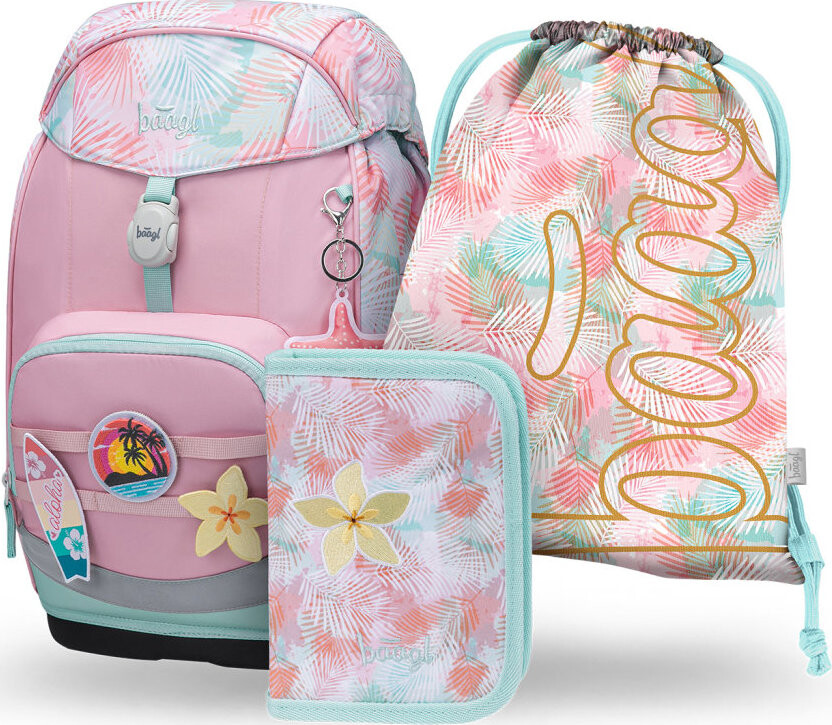 BAAGL SET 3 Airy Plus Sunset: batoh, penál, sáček