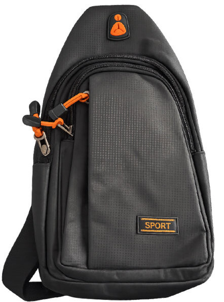 Verk 27790 Sportovní crossbody batoh Sport, přes jedno rameno, černý