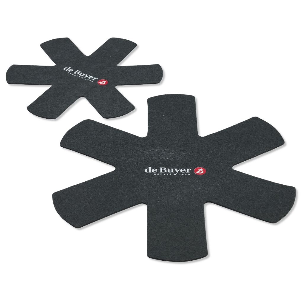 Chránič panvíc, sada 2 ks, čierna, polyester, de Buyer