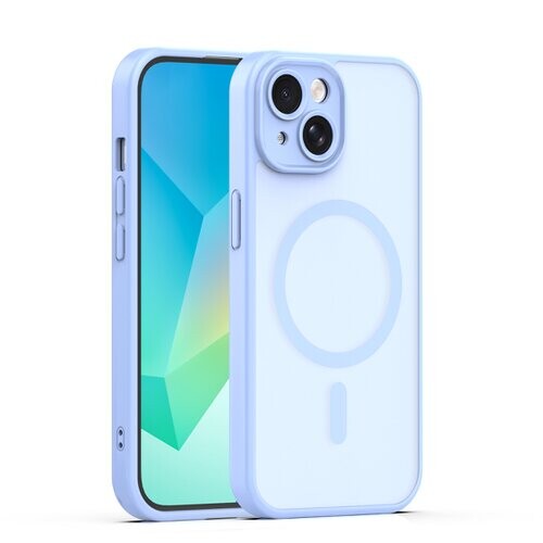 Puzdro Magsafe Matt TPU iPhone 14 - svetlo-modré