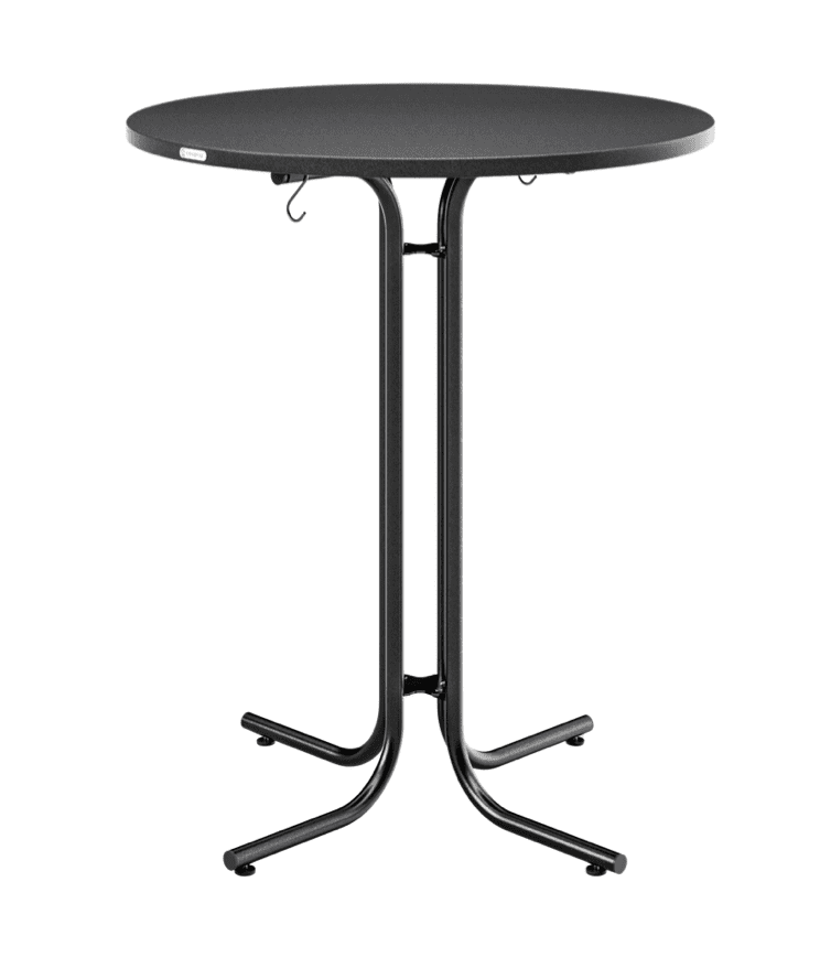 Cateringový skládací barový stůl Malik 80 cm šedý