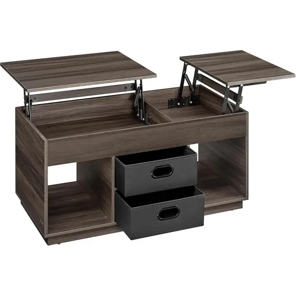 Konferenční stolek Vasagle Uma s výsuvnou deskou 100 cm tmavě hnědý
