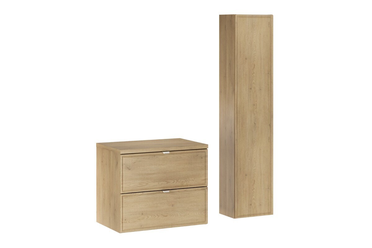 Koupelnová sestava Terra s deskou a skříňkami 60 cm dub cremona