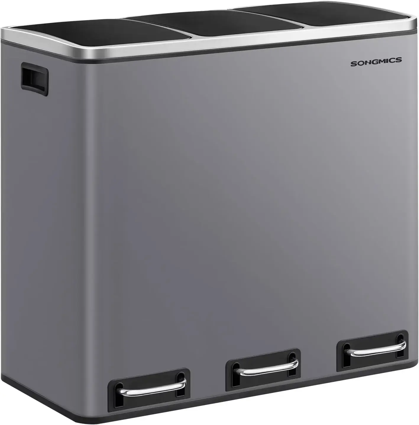 Odpadkový koš Flace 3x18 L šedý/černý