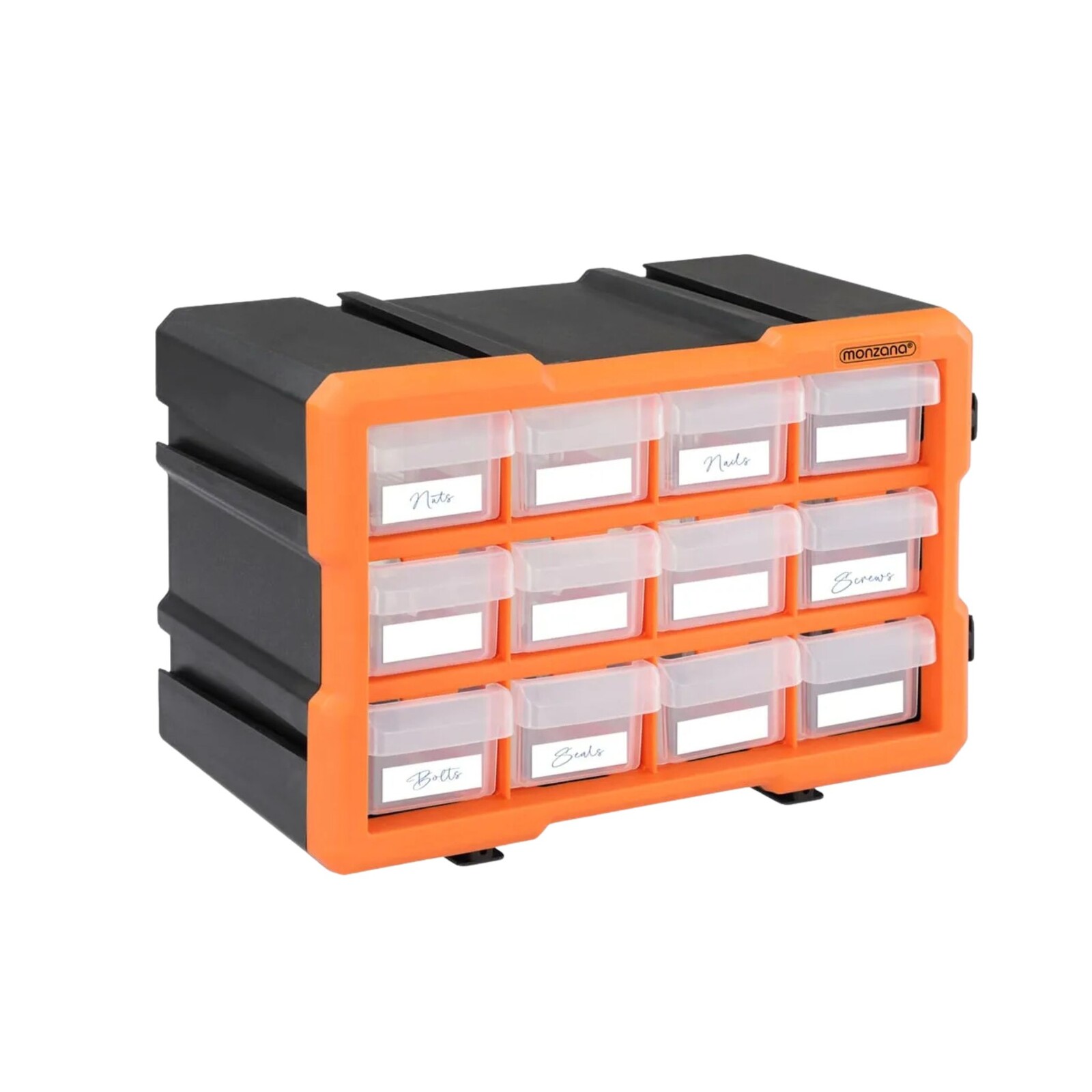 Organizér Damir s 12 přihrádkami černý/oranžový