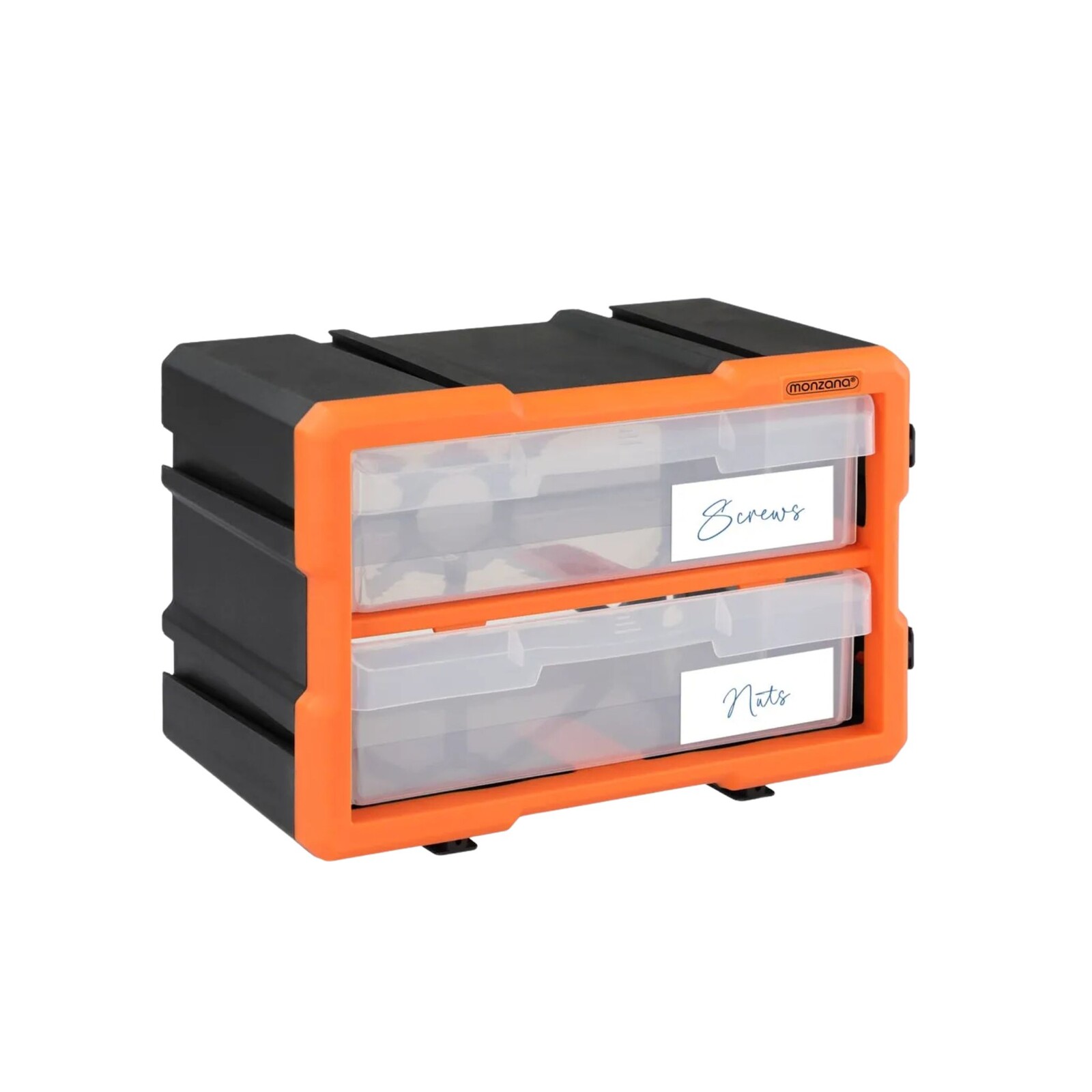 Organizér Damir se 2 přihrádkami černý/oranžový