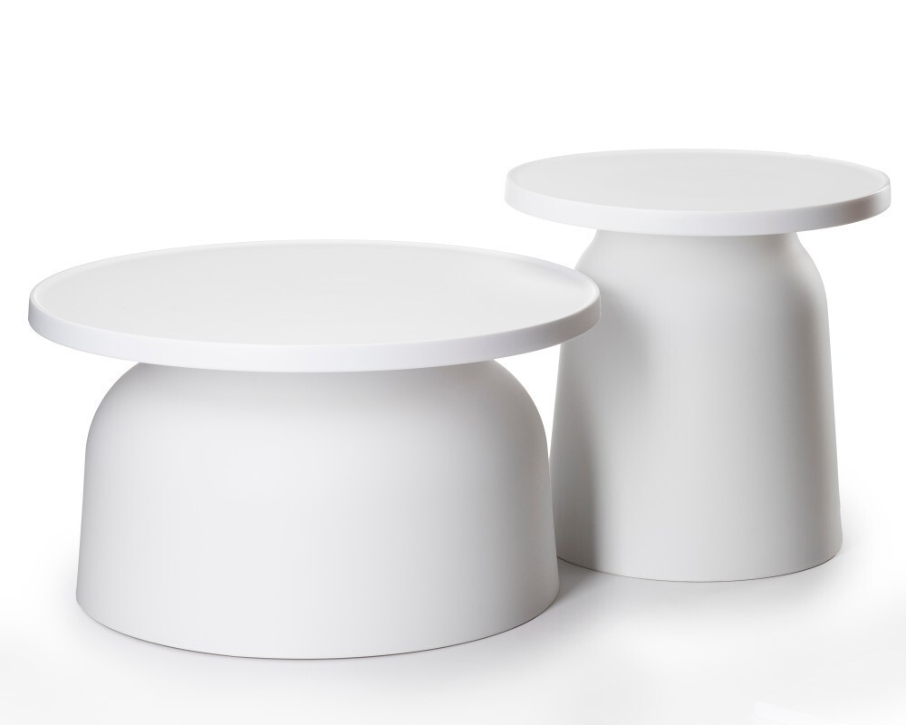 Sada 2 ks konferenčních stolků Otto bílá