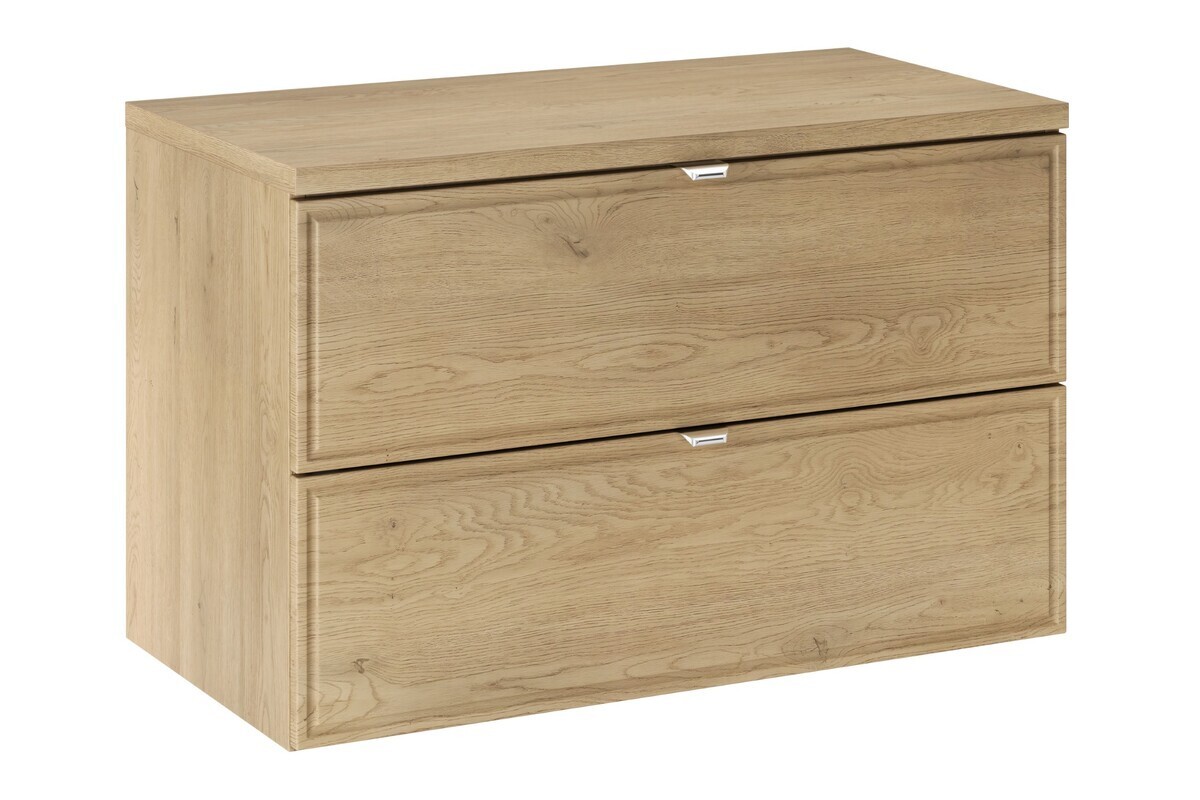 Závěsná skříňka pod umyvadlo Terra s deskou 80 cm dub cremona