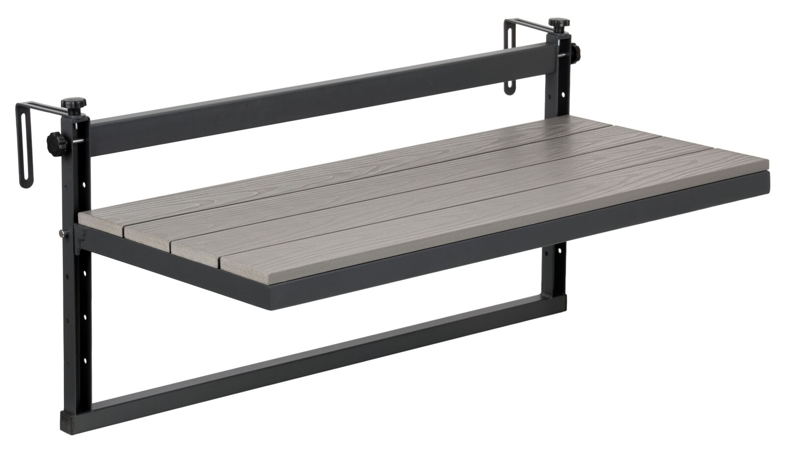 Závěsný balkonový stůl AGATTI šedý/černý