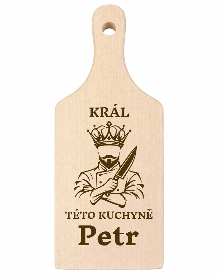 Drevená doska - Kráľ tejto kuchyne