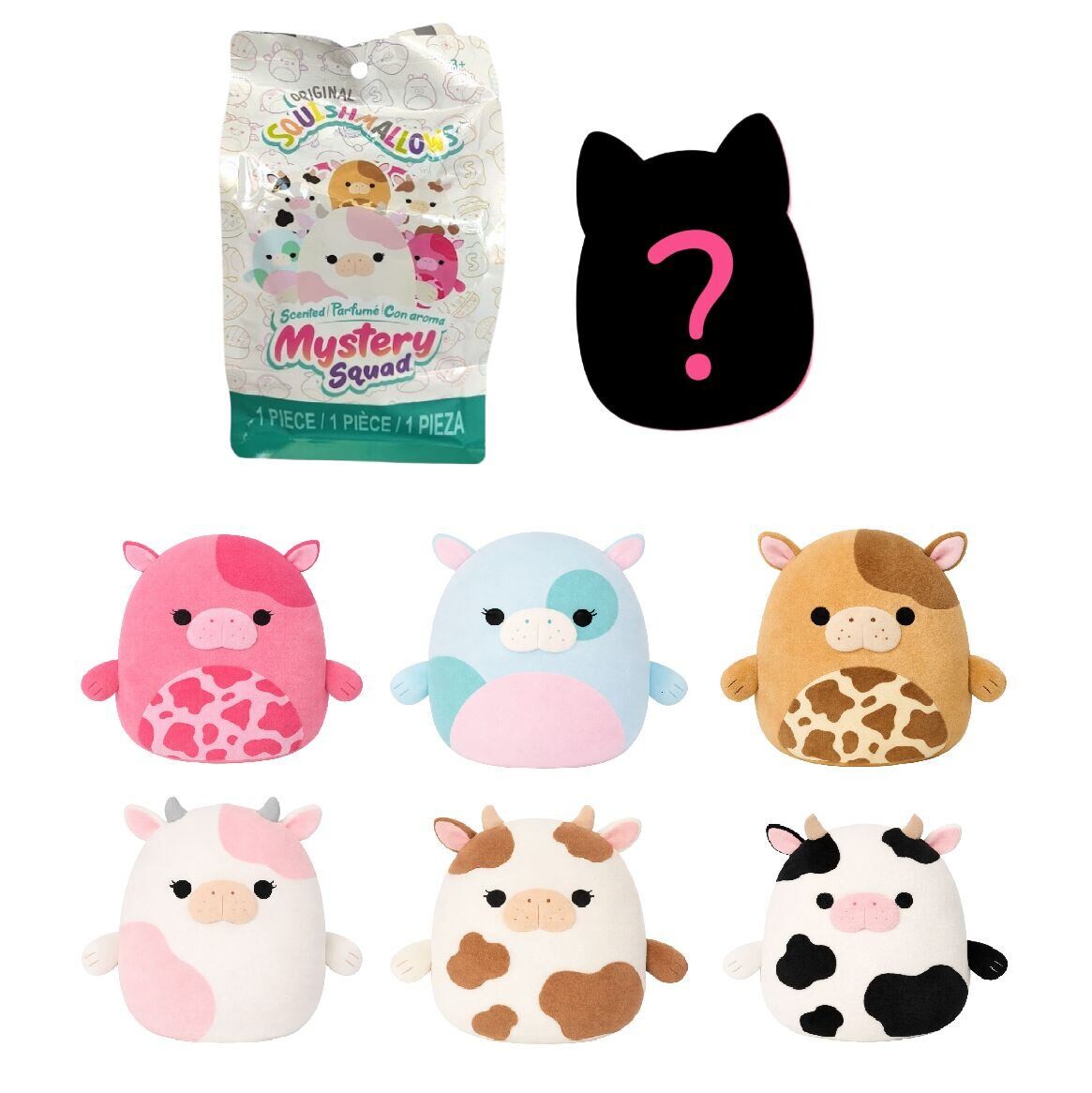SQUISHMALLOWS Mystery voňavý plyšák, 13 cm - morské kravičky