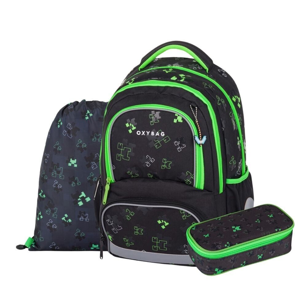 Oxybag Školský set 3ks OXY NEXT Green cubes