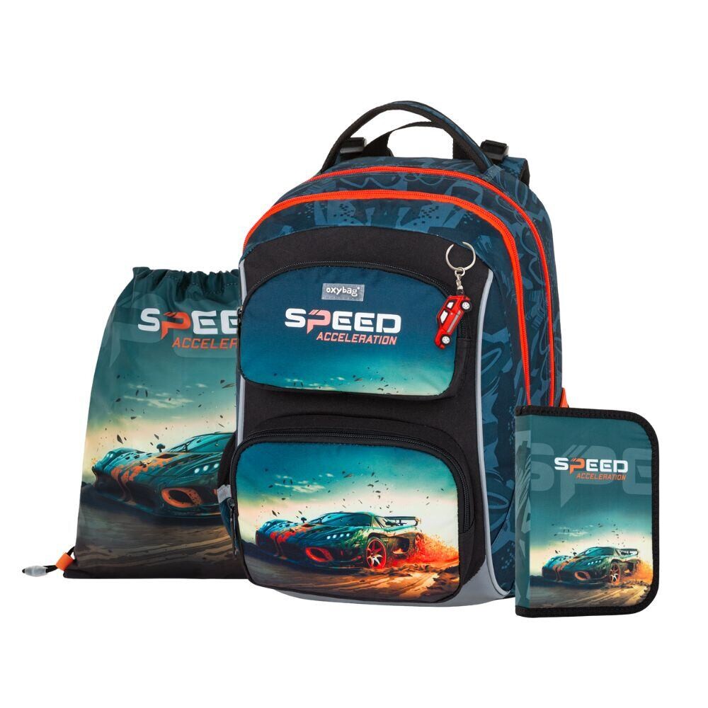 Oxybag Školský set 3ks OXY JUMPER auto
