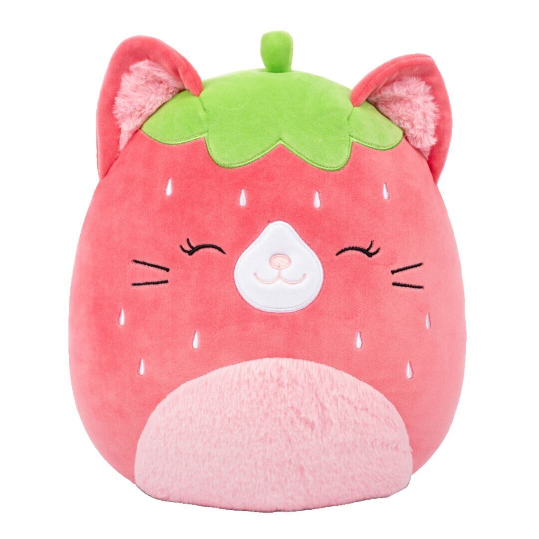 SQUISHMALLOWS Jahodová mačka - Olma, 13 cm