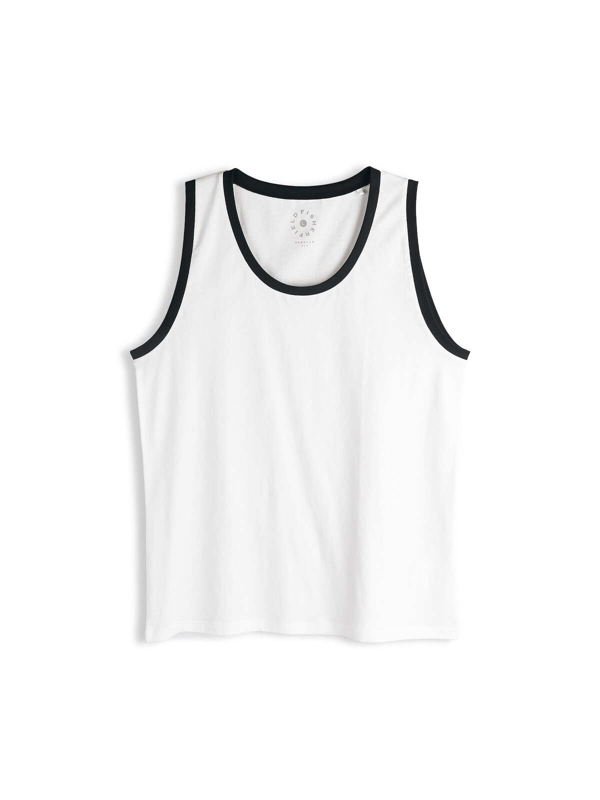 GATE Bavlnené tielko s kontrastným lemom