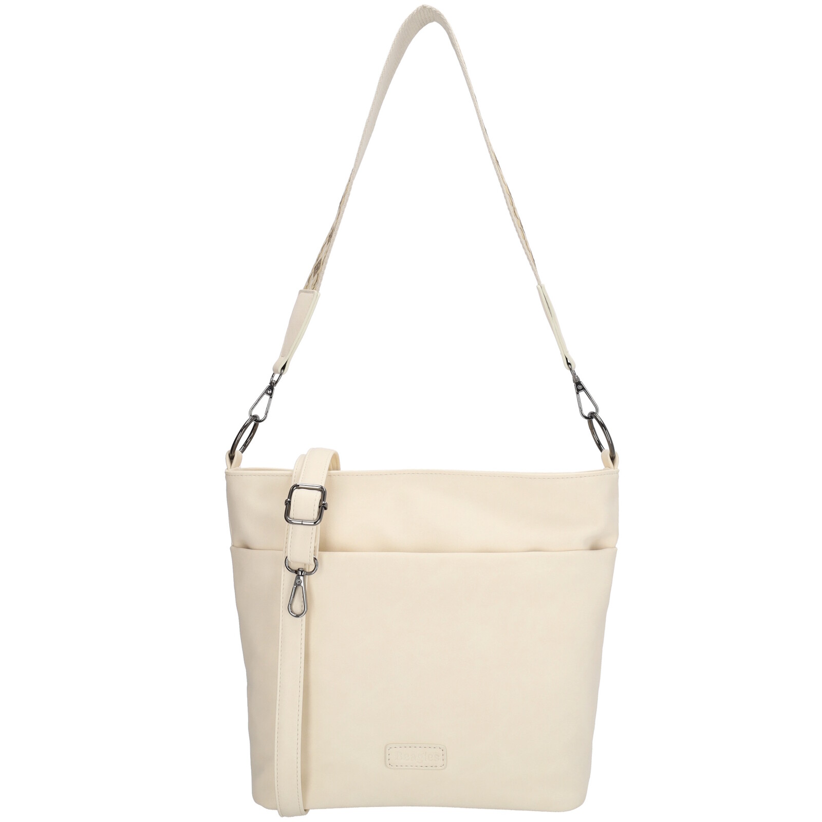 Dámska shopper taška Beagles Malaga - krémová