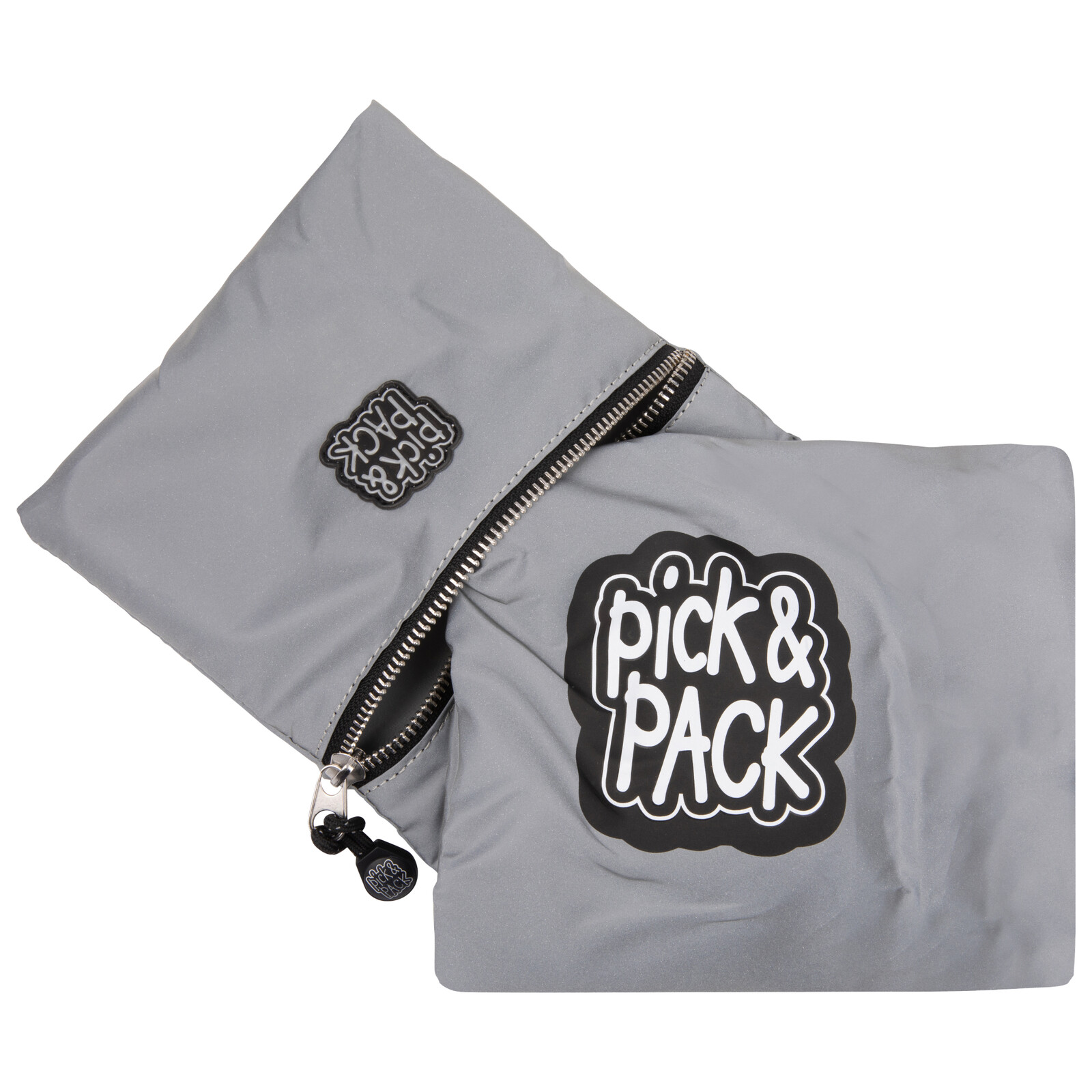 Ochranný obal na batoh Pick&Pack Happy - sivý