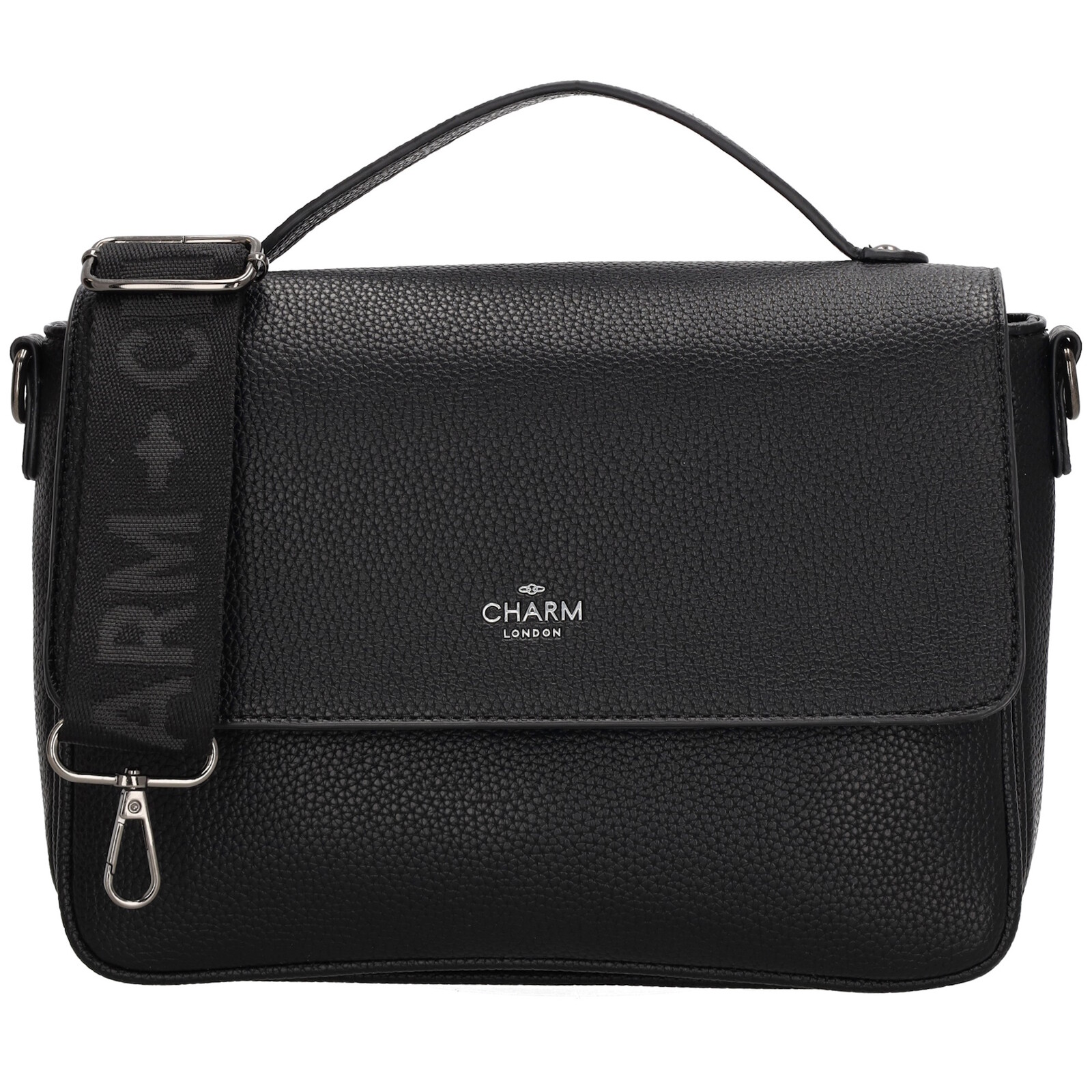 Elegantná dámska kabelka Charm London Mulberry - čierna