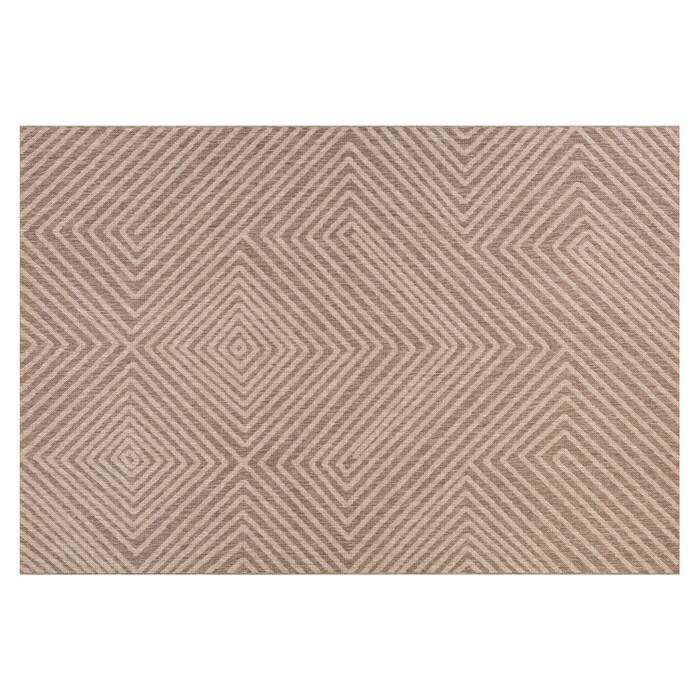 KONDELA Dawn Typ 1 terasový koberec 80x250 cm hnedobéžová / vzor