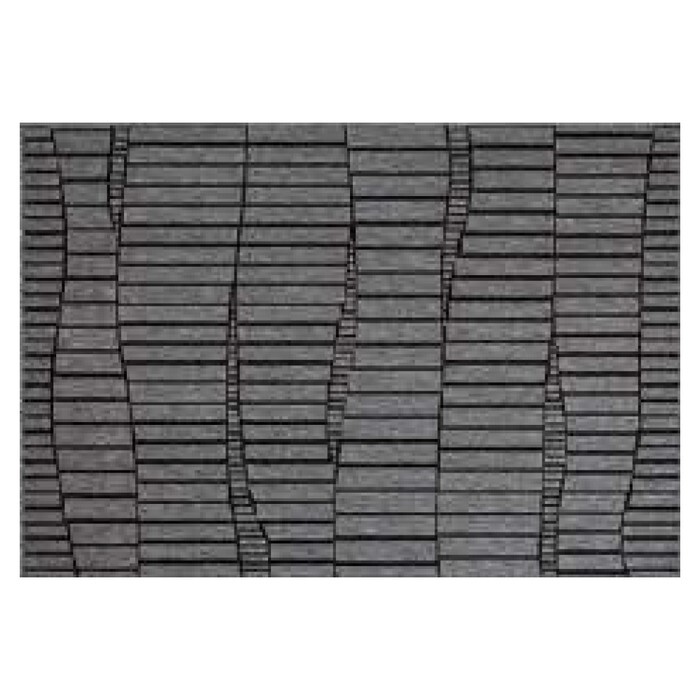 KONDELA Dawn Typ 3 terasový koberec 80x250 cm čierna / vzor