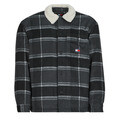 Vrchné košele Tommy Jeans  TJM CHECK SHERPA OVERSHIRT EXT