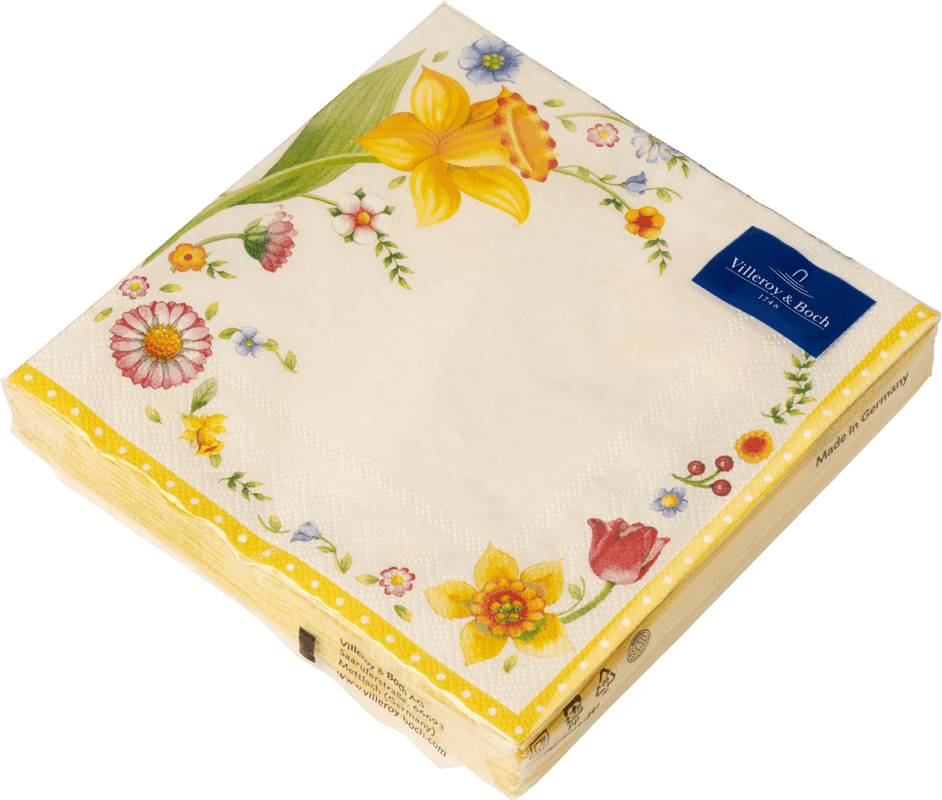 Villeroy & Boch Easter Accessoires veľkonočné obrúsky s kvetinovým motívom, 33 x 33 cm 35-9072-0025