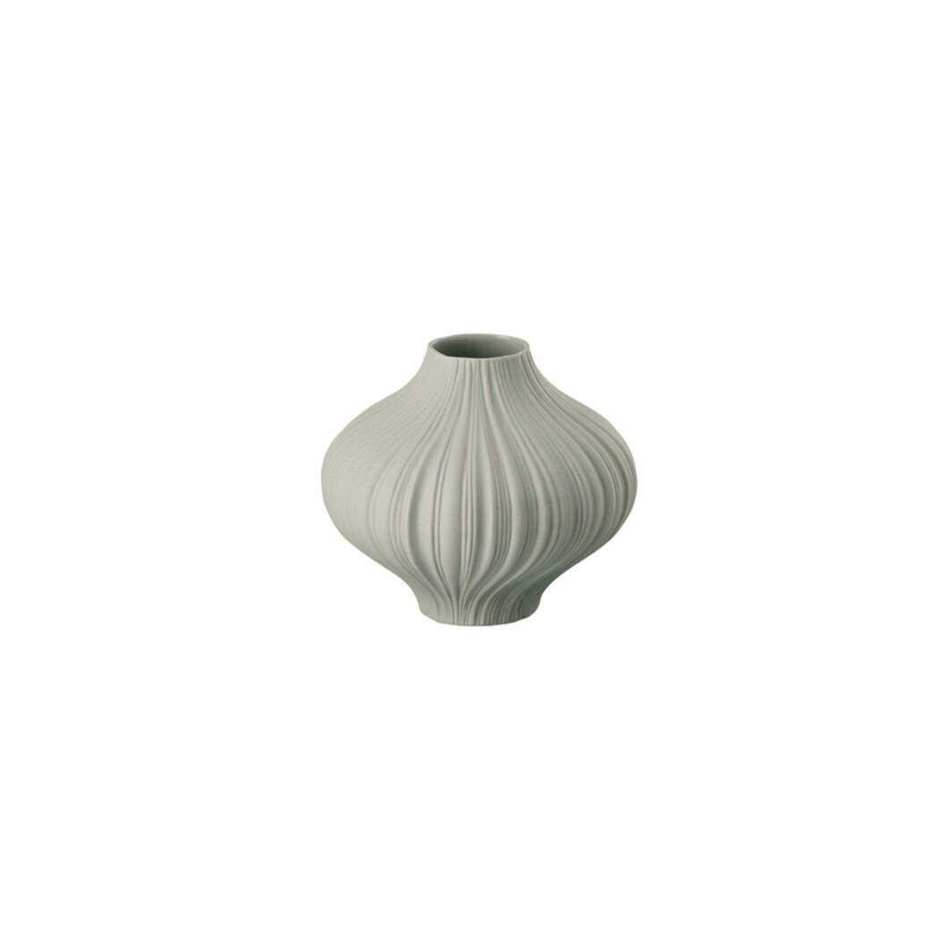 Rosenthal Mini váza Plissée, 7 cm, Lava sivá 13027-426320-26008