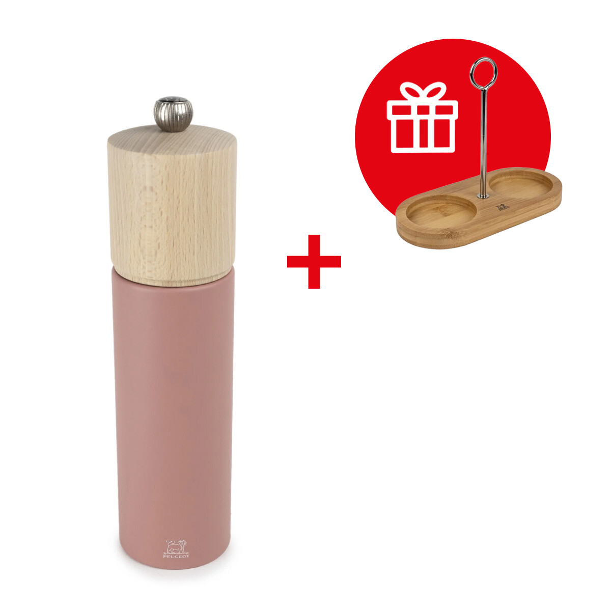 Peugeot Mlynček na čierne korenie Boreal, 21 cm, staroružová 44268