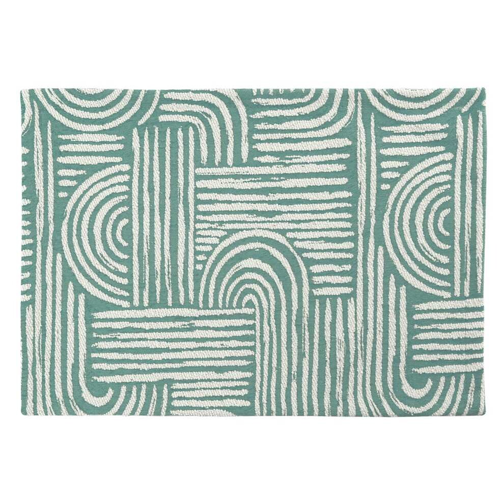 Sander Žakárový behúň na stôl Arcus, 40 x 100 cm, aqua 521568-67