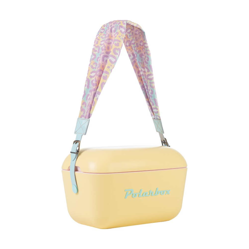 Polarbox Látkový popruh POP, vzor Animal, tyrkysová pracka PLBSTRAP9302