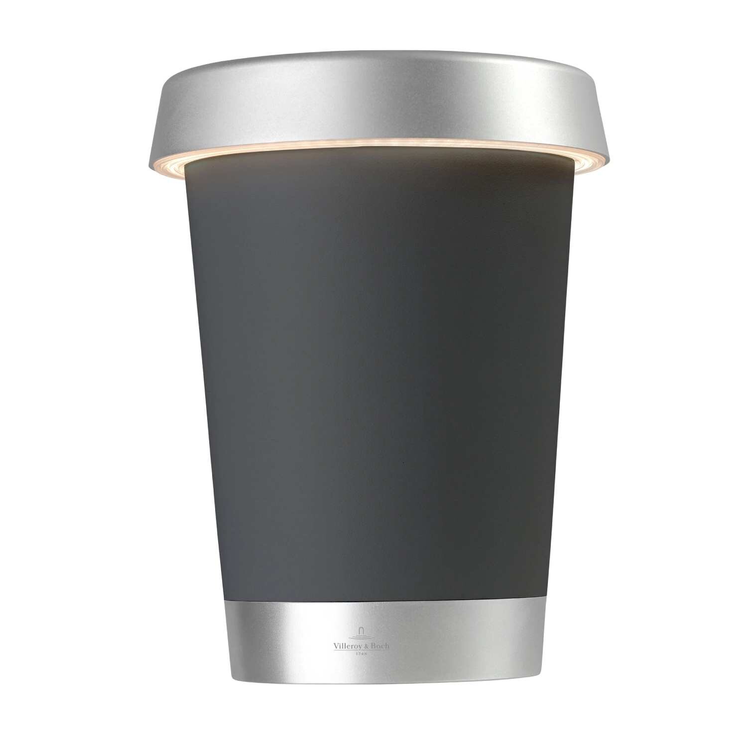 Villeroy & Boch Chladiaca nádoba na víno s LED osvetlením, do exteriéru / interiéru, Bordeaux, anthracite 96936