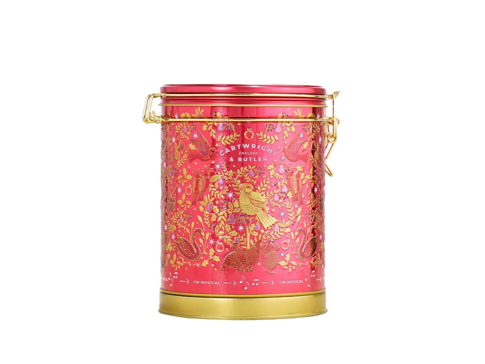 Cartwright & Butler Mix maslových sušienok vo vianočnej hracej plechovke, 400 g 4062