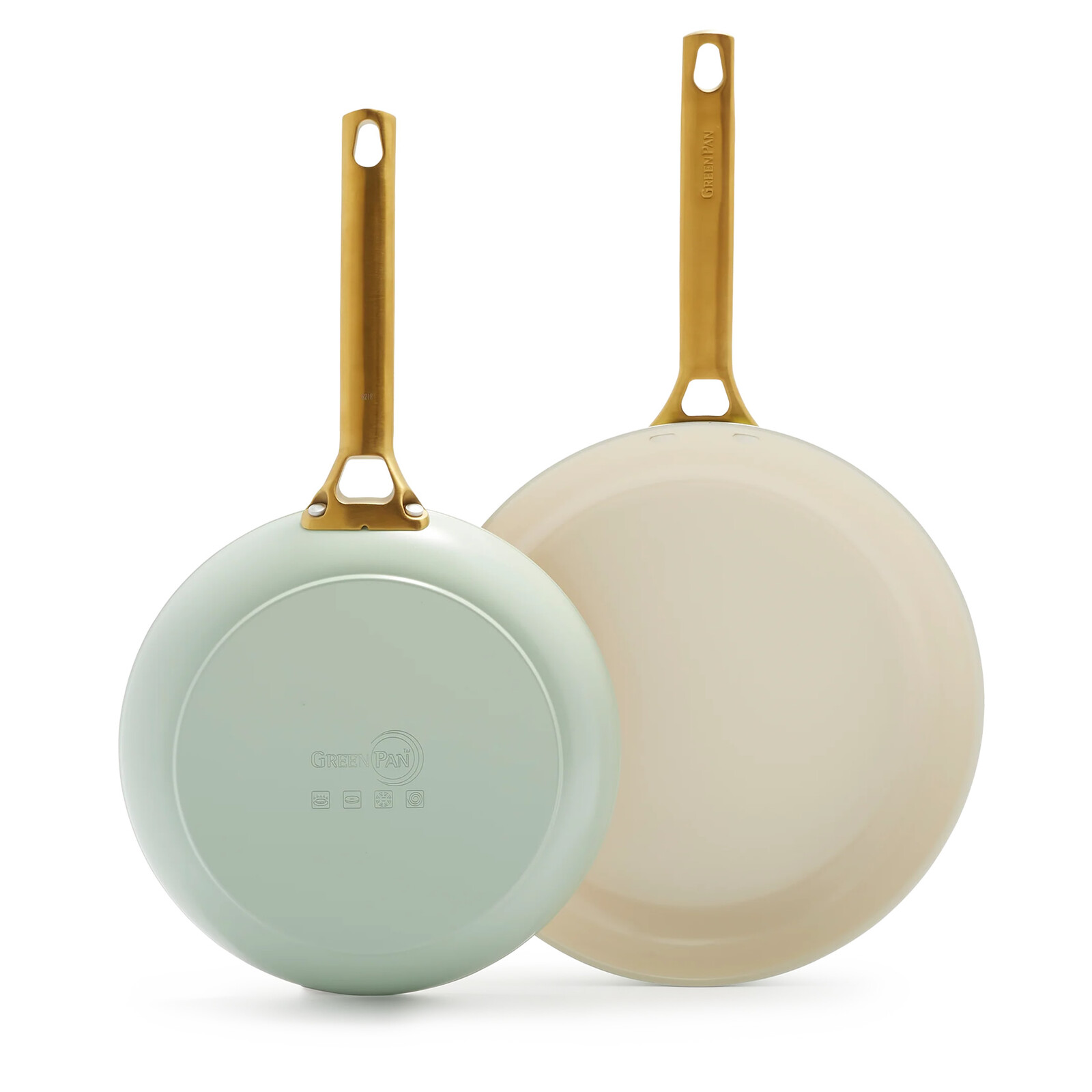 GreenPan Sada 2 nepriľnavých keramických panvíc Padova 20 + 26 cm, pastelovo zelená CC008488-001