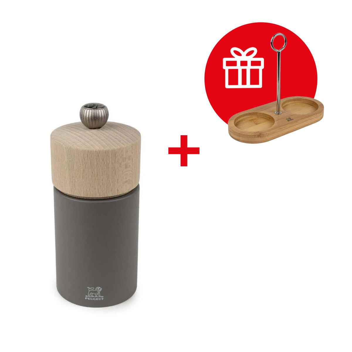 Peugeot Mlynček na korenie Boreal, 12 cm, tmavošedý 48198