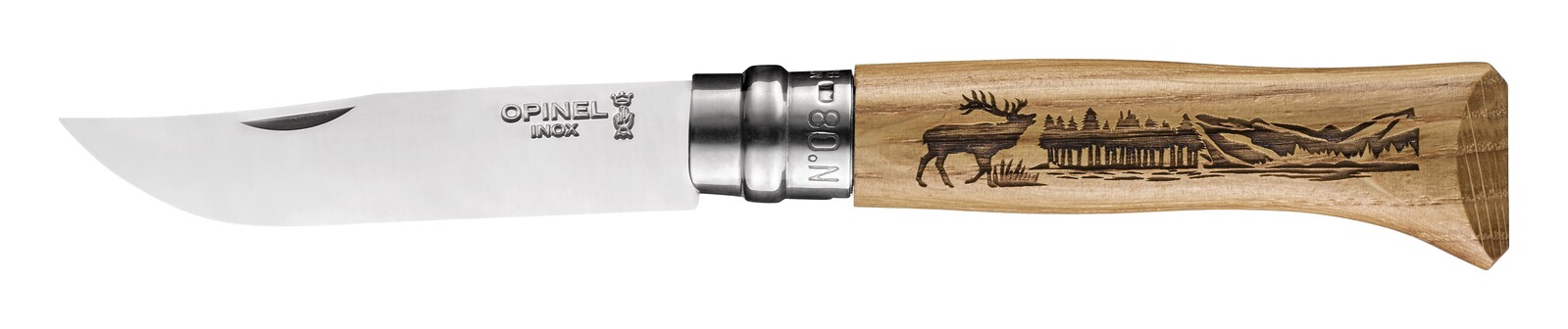 Opinel Zatvárací nôž N°08, Animalia Deer 8,5 cm 002332
