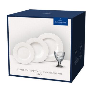 Villeroy & Boch Štartovacia sada 12 tanierov Royal a 4 pohárov na červené víno Boston 10-4412-8728