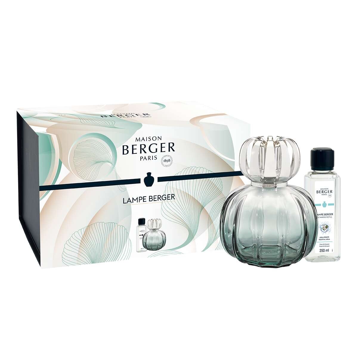 Maison Berger Paris Katalytická lampa Corali, zelená + náplň Nebeská voda, 250 ml 4877