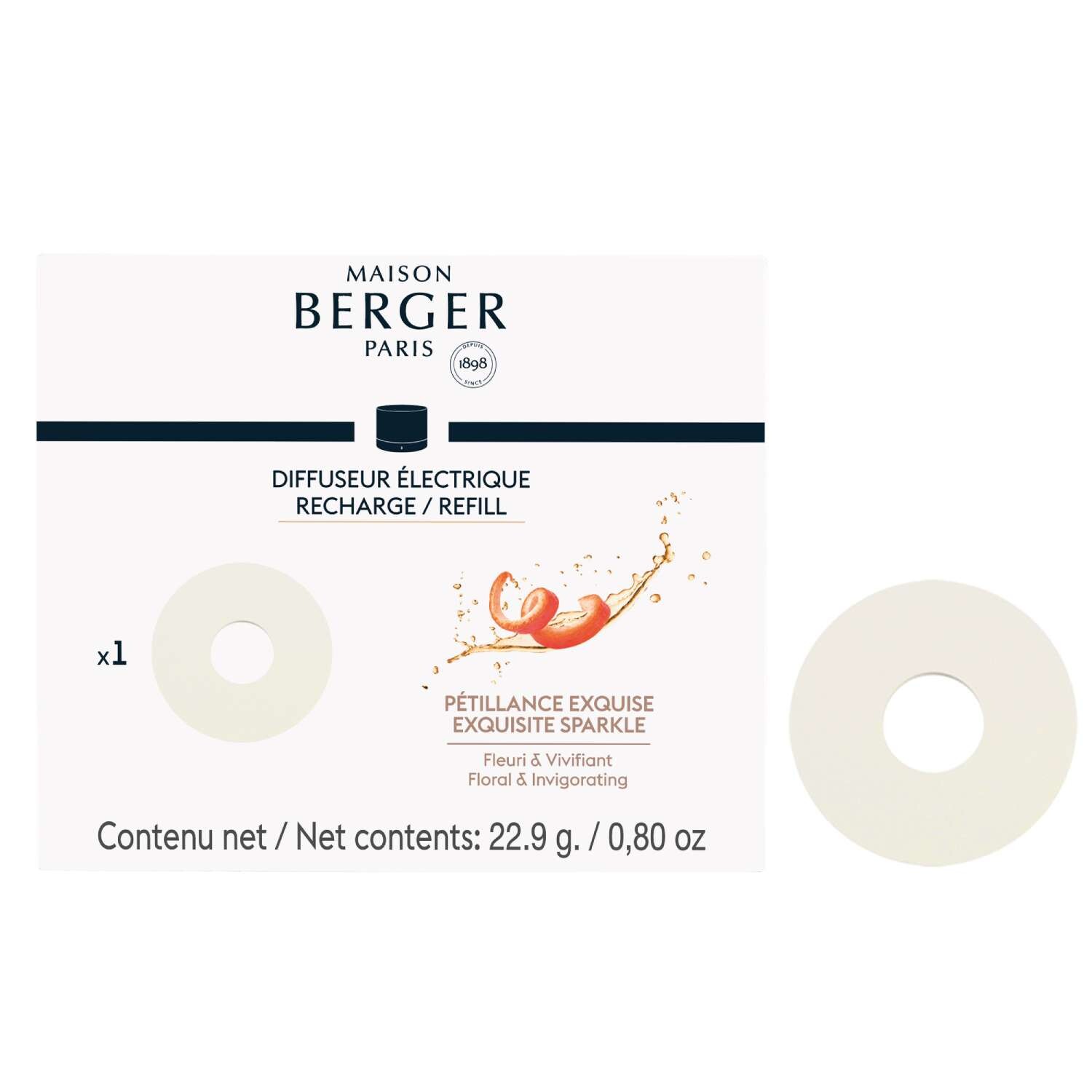 Maison Berger Paris Keramická náplň vône do elektrického difuzéra Nomade, Intenzívny ligot 7881