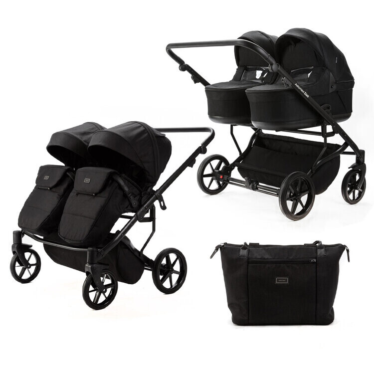 ADAMEX Kočík dvojičkový Leo Black