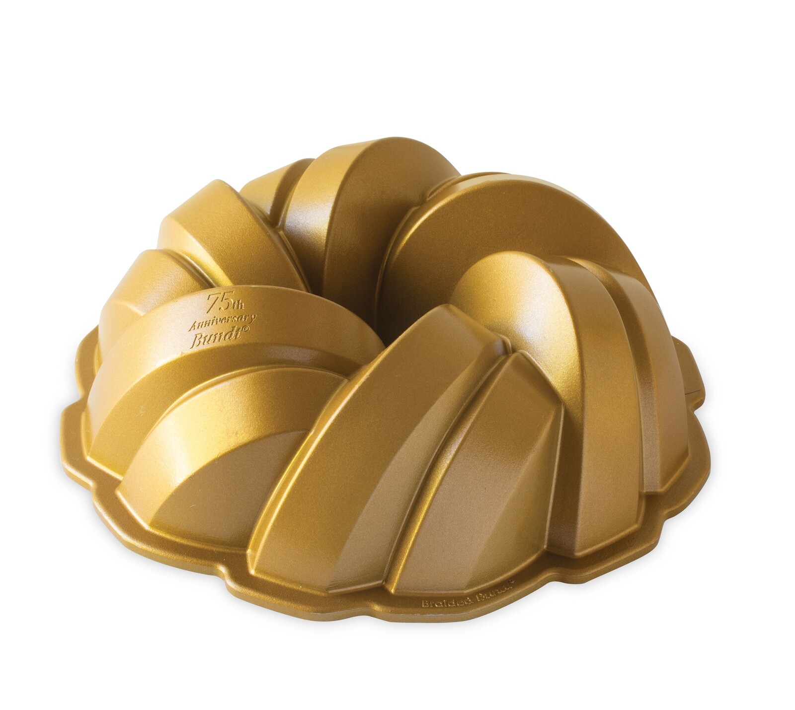 Nordic Ware Forma na bábovku 75. Anniversary Prepletená, zlatá, 2,84 l 95577