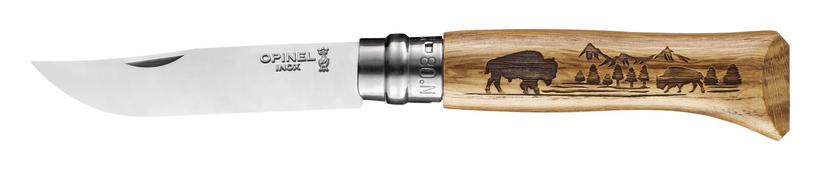 Opinel Zatvárací nôž VRI N°08 Animalia America, motív bizón 002629